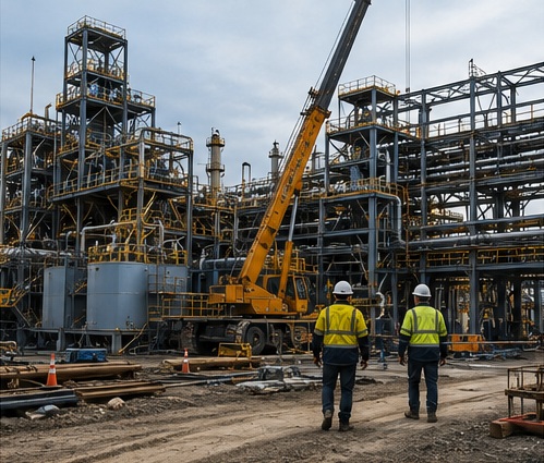 Brownfield industrial plant expansion